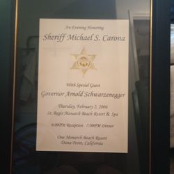 Evening Honoring Sheriff Michael S. Corona