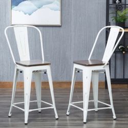 Kitchen Bar Stools - Set Of 2 - Like Brand New
