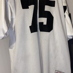 Raiders Long 75 Throwback Jersey Size 2X
