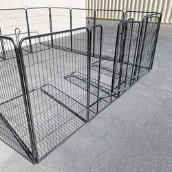 (New) $270 Large 10x10 FT Dog Playpen Pet Kennel w/ 16-Panels (48” Tall X 32” Wide) each panel 