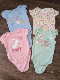 0-3 month baby girl onesie