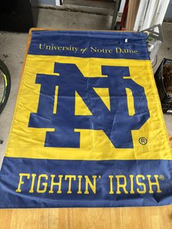 Notre dame And Iowa Hawkeyes Flag Banner College Football