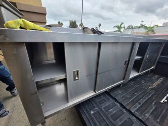 Stainless Steel Commercial Work Table with Cabinet