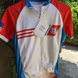 New Mens Cycling Jersey, Small, USCG Theme