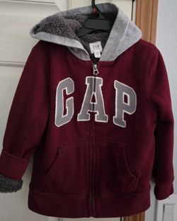 Kids Gap Logo Sherpa Zip Hoodie - XS(4-5)
