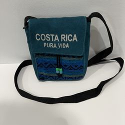 Costa Rica Pura Vida Woven Cross Body Bag