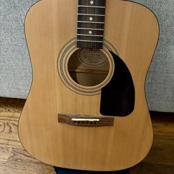 Fender FA-100 Dreadnought Acoustic Guitar with Strap, Bag, Tuner, Clip-on Tuner, Capo, Strings, Picks