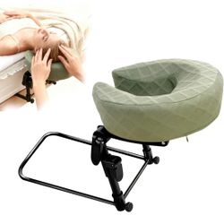 Massage Headrest for Bed Face Cradle, Adjustable Massage Attachment for Mattress, Portable Massage Head Rest for Mattress, Face Down Pillow After Eye 