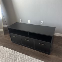 Mainstays 3-Door TV Stand Console – Blackwood