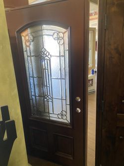 Mahogany Wood Front Door  