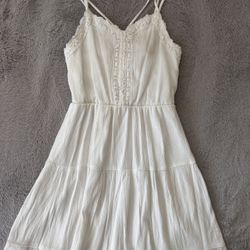 Size 7/8 Girls-White Summer Dress by Art Class