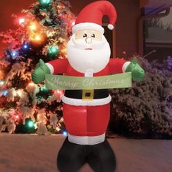 6FT Christmas Inflatables Santa Claus