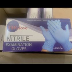Nitrile exam gloves Size S M L XL