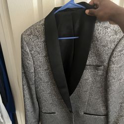 Gray & Black Suit jacket 