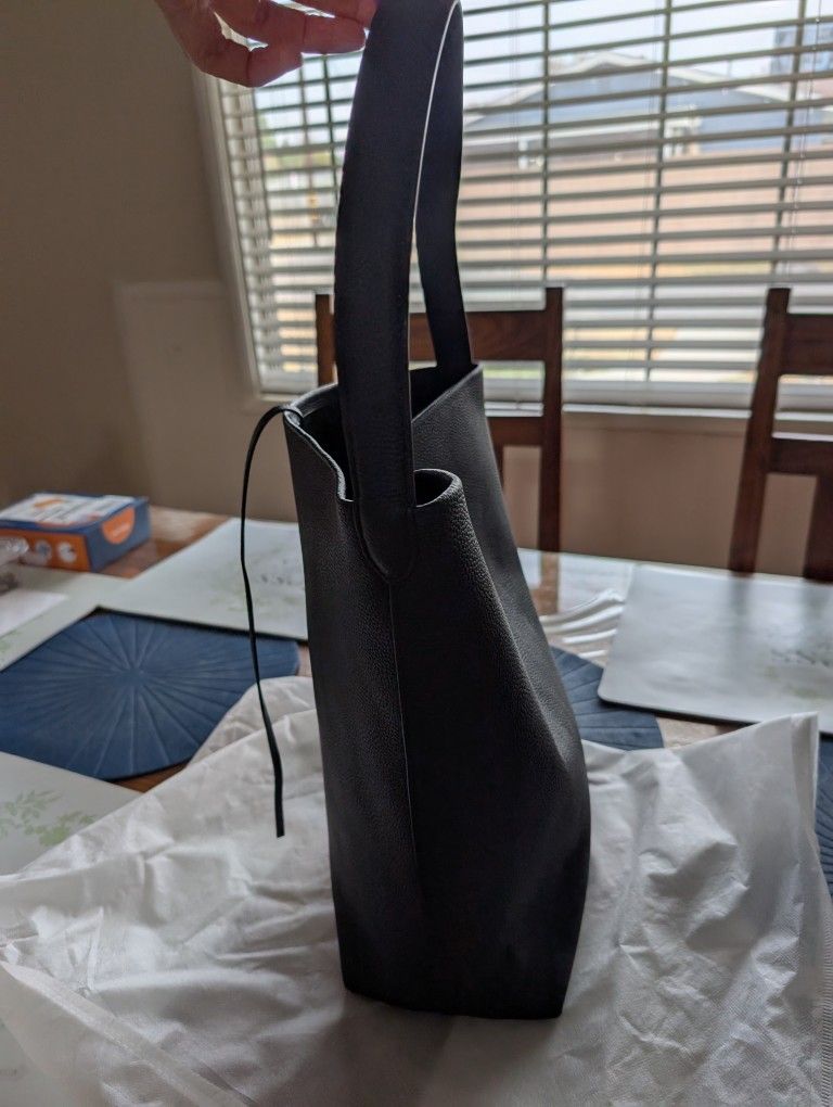 Genuine Leather Bucket Bag