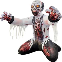 6ft Tall Inflatable Animated Zombie 