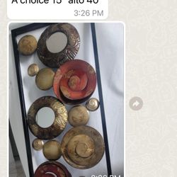 Adorno Dos Piezas De Metal