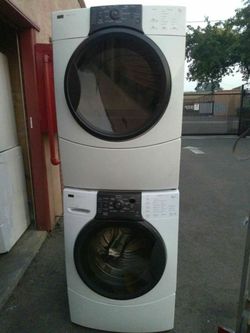 gas kenmore brand washer and dryer set 3 months warranty delivery and installation