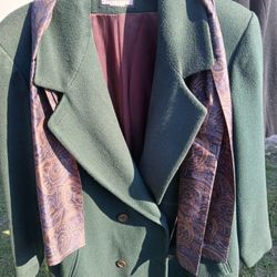 Mdp Whool Long Coat With Scarf