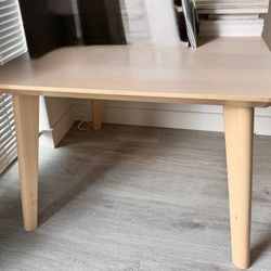 IKEA high-end wooden set of dining table & coffee table  - LISABO series