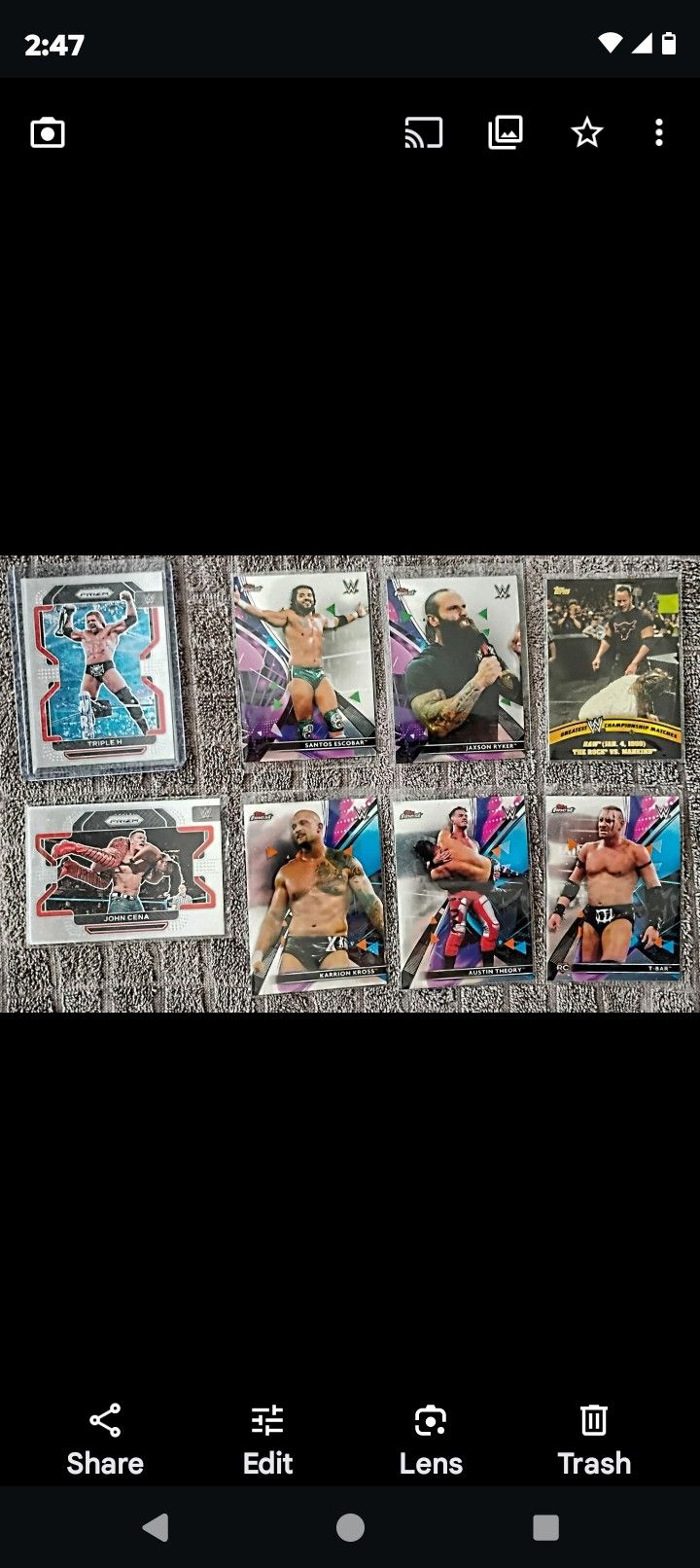 WWE N WWF legendary champions 8 card lot.
