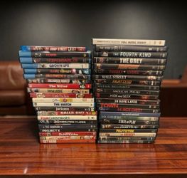 43 DVD and Blu Ray discs. Different Genres, great movies. All tested and work.