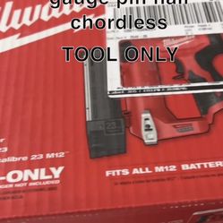 Milwaukee 23 Gauge Pin Nail 