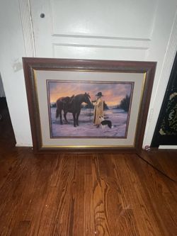 western cowboy Day break by Scroggins