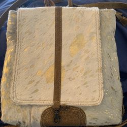 Leather Backpack Type Purse 