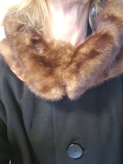 VINTAGE CASHMERE and mink jacket