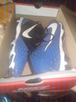 Men's Nike Blue And White Size 13.5