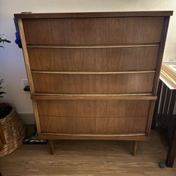 Bassett Furniture MCM Highboy 4- Drawer Dresser
