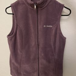 Colombia Fleece Vest Womens Small Purple 