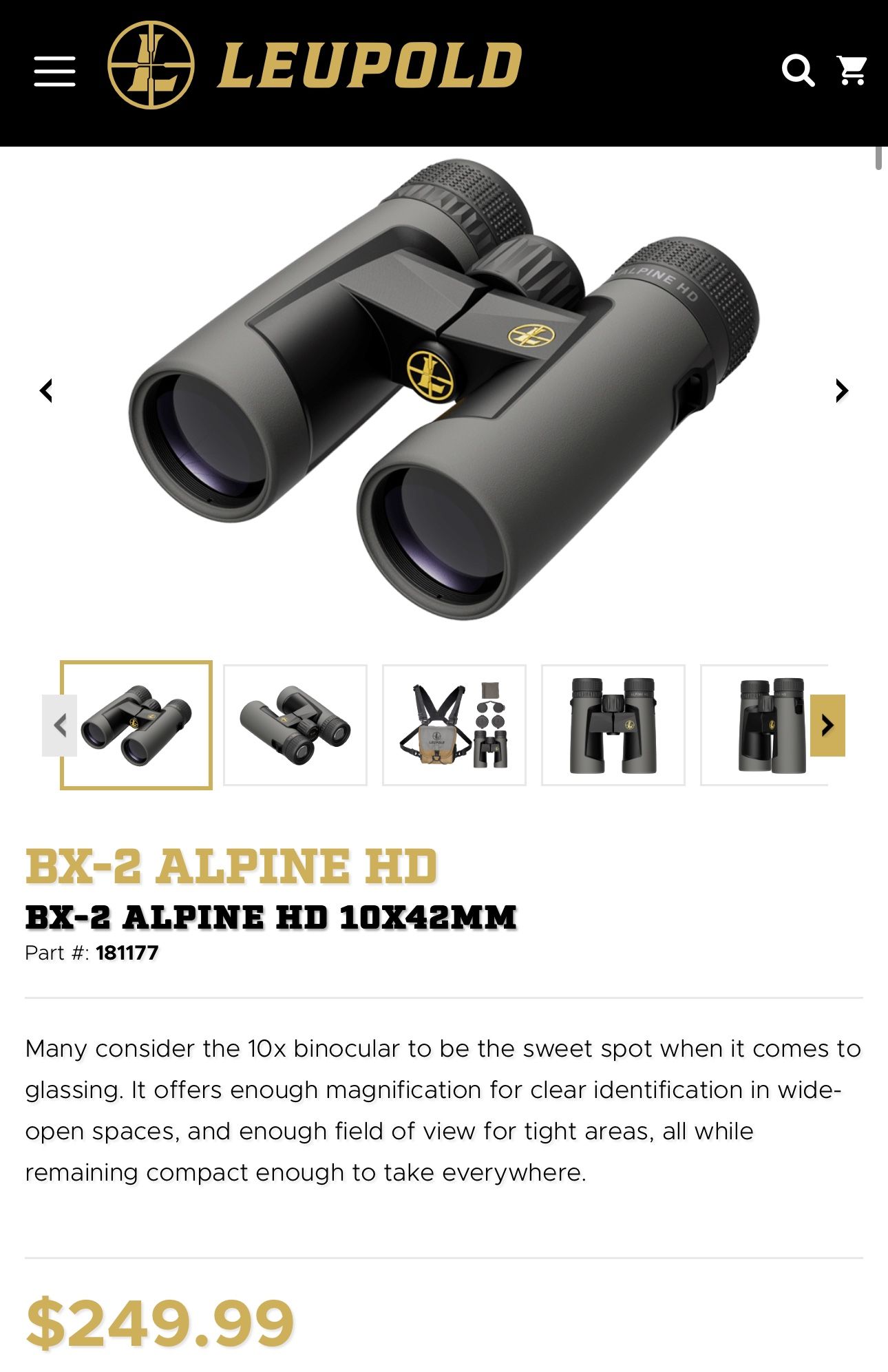 BX-2 ALPINE HD 10X42MM