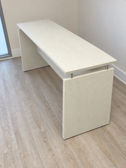 White Office Desk, 63″ Wide