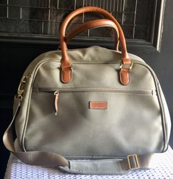 Samantha Brown Getaways Dowel Bag Weekender Carry-On Travel Tote + Strap