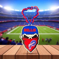 Buffalo Bills Mafia Swag Chain - Game Day Skull Fan Necklace!