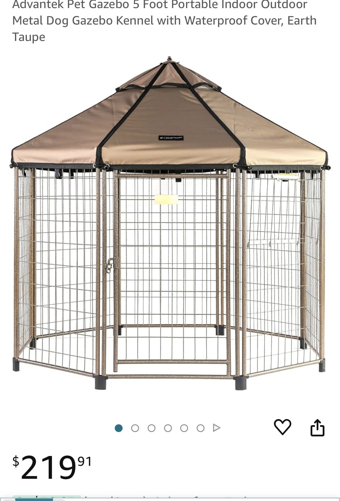 $100 Pet Gazebo New 5x5x5