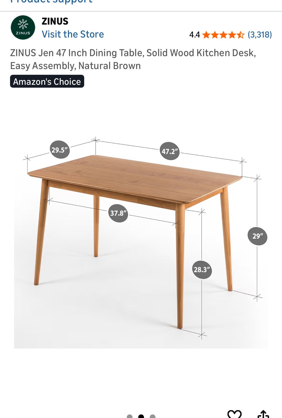 Dining Table And Four Chairs 