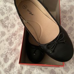 Girls Black Flats 