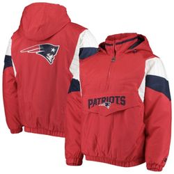 New England Patriots Starter Jacket (100th Anniversary NFL Patch)