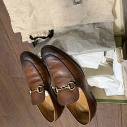 Gucci Shoes 9.5 Brown Jordan  Dress Shoes 