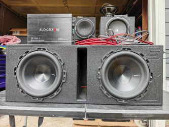 Rockford P3 10s with ported box amp and wiring kit