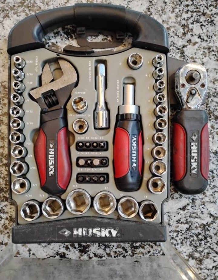 Husky 45-Piece Stubby Set Tools