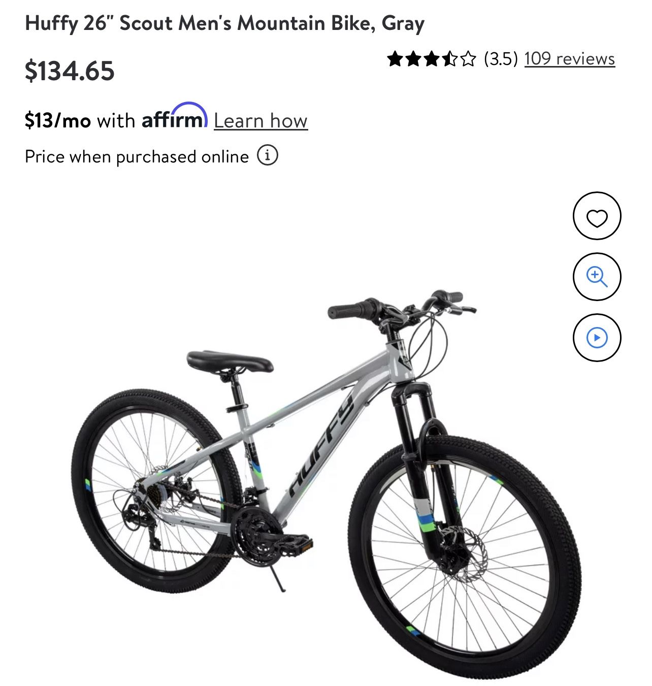 Huffy 26 Scout Men s Mountain Bike 21 Speed Gray for Sale in Surprise AZ OfferUp