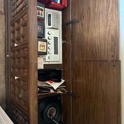 (WORKING) Exclusive Capehart Record Player & Stero 8 Track Double All Wood