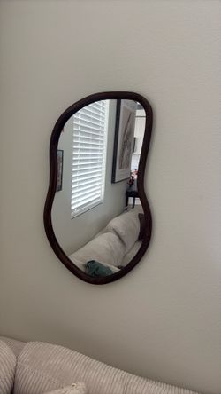 Abstract Wooden Mirror