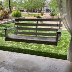 Decorative Painted  Porch Swing 