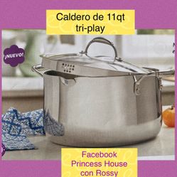 Caldero De 11qt Tri-ply Princess House 