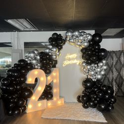 Party Decorations Chairs Table Round Table Resin Chairs Drapes